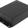 ABS enclosure, (L x W x H) 122 x 94 x 36 mm, black (RAL 9005), IP54, 1591XXGSFLBK