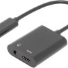 Digitus Audio adapter [1x złącze męskie USB-C - 2x złącze żeńskie USB-C, złącze żeńskie jack 3,5 mm] AK-300400-002-S 20.