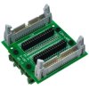 CZH-LABS DIN Rail Mount IDC34 2x17Pin 0.1" Pitch(2.54mm) Header Diagnostic Test Breakout Board.
