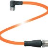 Pepperl+Fuchs 240798-100007 Złącze konfekcjonowane czujnika/aktuatora V31-WM-OR0,6M-POC-V1-G, piny: 4, 4, 0.6 m, 1 szt.