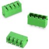 Pin header, 3 pole, pitch 5.08 mm, straight, green, 691305530003