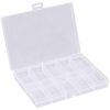 Quadrios 23SA089 Transparent Organiser Box 10 Compartments Lockable