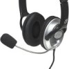 Manhattan Classic Stereo Headset Słuchawki wokółuszne przewód czarny regulacja głośności