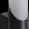 LX700200 Wall light fixture, indoor/outdoor, black, GU10 socket, IP54, AL