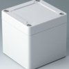 ABS enclosure, (L x W x H) 84 x 82 x 85 mm, light gray (RAL 7035), IK07, C7008021