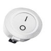 Wyłącznik okrągły kołyskowy R13 6A 230V biały AO-WYL-K-W-2-00-00-01