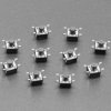 Adafruit Reverse Mount Tactile Switch Buttons - 6mm square - 10 Pack