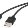 Renkforce Kabel USB USB 2.0 Złącze męskie USB-A, Złącze męskie USB-C® 1.00 m czarny styki pozłacane RF-4288947