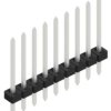 Pin header, 9 pole, pitch 2 mm, straight, black, 10062220