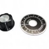 Tarcza do potencjometru okrągła ze skalą + gałka