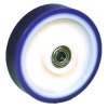 Kółko do wózka, Lite, Poliuretan, Niebieski, Biały, obc.: 600kg, śred.: 200mm, szer.: 50mm
