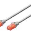 Patch cable, RJ45 plug, straight to RJ45 plug, straight, Cat 6, U/UTP, LSZH, 2 m, gray, DK-1617-020