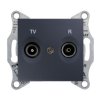 SEDNA Gniazdo antenowe R/TV (8dB) przelotowe grafit SDN3301370 SCHNEIDER ELECTRIC