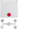 S.1/B.3/B.7 Klawisz z 5 dołączonymi soczewkami i polem opisowym do wyłączników 1-klawiszowych biały 16281909 HAGER