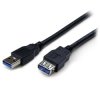 Kabel USB Złącze A USB A Złącze B USB A dł. 2m Przewód przedłużający USB USB 3.0 kolor: Czarny