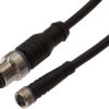 Kabel Połączeniowy, 3 M, Gniazdo M8 4-Stykowe Proste, Wtyczka M12 4-Stykowa...