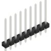 Pin header, 9 pole, pitch 2.54 mm, straight, black, SLLP11649Z