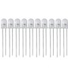 10 Sztuk DIODA LED 10mm CZERWONA PRZEŹROCZYSTA 3V