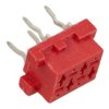 Gniazdo; Micro-Match; MMG-04; 4 tory; 2x2; proste; 1,27mm; cynowane; przewlekany (THT); 1A; 100V; Connfly; RoHS