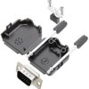 TRU COMPONENTS 7709052K Zestaw listew męskich D-Sub TCDPPK09BKHDP15K, rzędy: 3, styki: 15, 180 °, 1 szt.