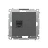 Simon 55 Gniazdo telefoniczne pojedyncze RJ12 (moduł) Grafitowy mat TF1.01/116