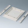 Base plate, with locking bars, ABS, white, B4144257
