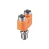 Złącze okrągłe ifm electronic Wpust boczny, Wpust górny 60V 1 100 °C M12 -25 °C 2 M12 Żeńskie
