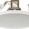 Głośnik sufitowy PA do zabudowy Monacor EDL-28, 100 dB, 60 - 14 000 Hz, 100 V, N/A, Kolor producenta: biały, 1 szt.