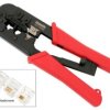 Zaciskarka wtyków RJ11, RJ12, RJ45; z regulacją, HY568R