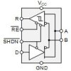 3.3-V to 5-V 500-Kbps half-duplex RS-485 transceiver auto-direction control ±12-kV IEC ESD