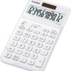Casio JW-200SC Kalkulator stołowy biały Wyświetlacz: 12 energią słoneczną, bateryjne (S x W x G) 109 x 11 x 184 mm