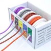 20/22/24/26/28/30 AWG 10m/rolka Super Miękki silikonowy przewód odporny na ciepło elastyczny miedziany przewód pleciony DIY 5 ko