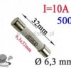 10A bezp. ceramik zwłoczny 6,3x32mm 500V