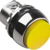 Przycisk, Ø 29.6mm, IP65, kolor: Żółty, Allen Bradley, 800F