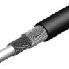 Kabel koncentryczny Telegärtner 100012815, Średnica zewnętrzna: 5 mm, RG142, 50 Ω, przeźroczysty, Produkty w metrach bie