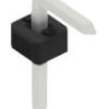 Pin header, 1 pole, pitch 2 mm, angled, black, SLY30351Z