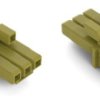 Socket, 3 pole, push-in, 1.5 mm², light green, 890-263/071-000