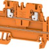 Multi level terminal block, push-in connection, 0.14-1.5 mm², 4 pole, 16 A, 6 kV, orange, 2471440000