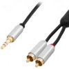 PRZEWOD JACK 2*RCA 1.5M METAL