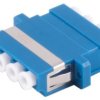 Fiber optic connector, LC socket to LC socket, OS1/OS2, singlemode, ceramic, blue, BS07-60040