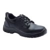 Shoe Black Lace Up Steel Toe Cap Steel M