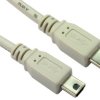 Kabel USB Złącze A Mini USB A Złącze B Mini USB B dł. 1m Przewód USB USB 2.0 kolor: Szary