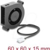 67491 Radial Fan / Blower Fan 12 V DC 60 x 60 x 15 mm with 3 pin fan c