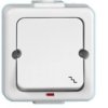 JANTAR Łącznik schodowy podświetlany n/t IP44 biały /przykręcany klawisz/ WNT-5J/S