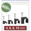 Quadrios 24CA436 Cable clips Bundle Ø 2 to 10 mm Black 400 pcs
