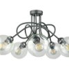Lampa Sufitowa Nowoczesna 5Xe27 Evie Black/Silver