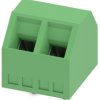 PCB terminal, 2 pole, pitch 5 mm, AWG 26-16, 13.5 A, screw connection, green, 1869062