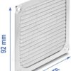 67457 Fan Grill 92 x 92 mm aluminum - fan dust filter with stainless s
