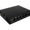 Switch lanberg light industrial poe 1xbt 3xat sfp+eth din niezarządzalny fast ethernet ILFE-4P-1GE-1S-90