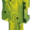 Plug, push-in connection, 0.2-6.0 mm², 1 pole, 32 A, 8 kV, yellow/green, 3211971